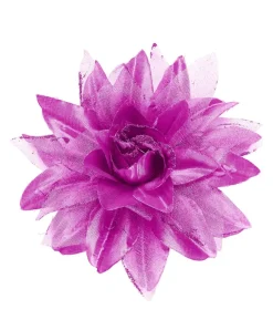 Hårklips med pink blomst