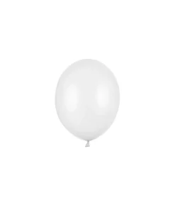 Hvide balloner, 100 stk metallic 5"