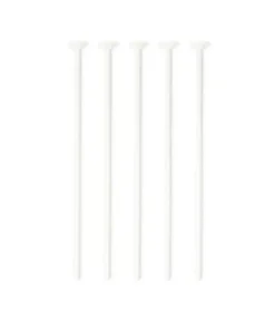 Hvide papir ballonpinde, 100 stk