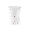 Hvide papkrus med rose gold prikker