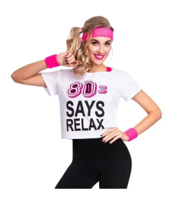 Hvid 80er t-shirt