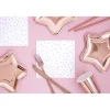 Hvide servetter med rose gold prikker