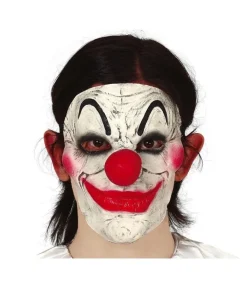 Hvid klovn maske