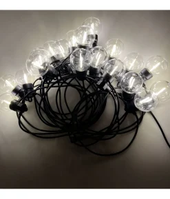 Hvid LED lyskæde, 12,5 m.