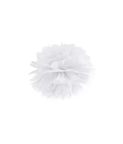 Hvid lille pompon