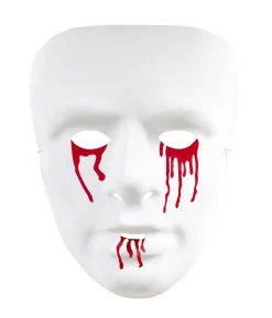 Hvid maske med blod