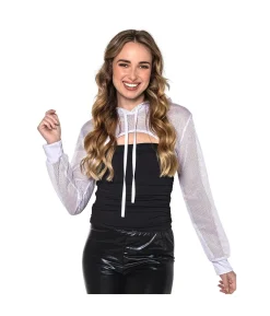 Hvid net bolero