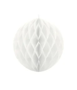 Hvid papirvæv kugle, 40 cm