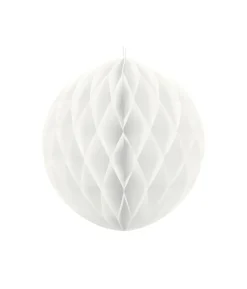 Hvid papirvæv kugle, 30 cm