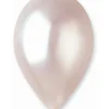 Hvid perlemor ballon, metallic