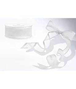 Hvidt organza bånd