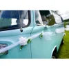 Hvid tyl guirlande med blomster