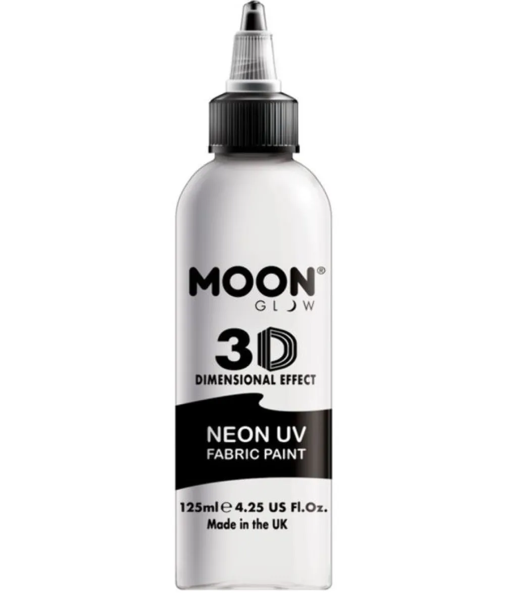 Hvid UV stofmaling, 125 ml