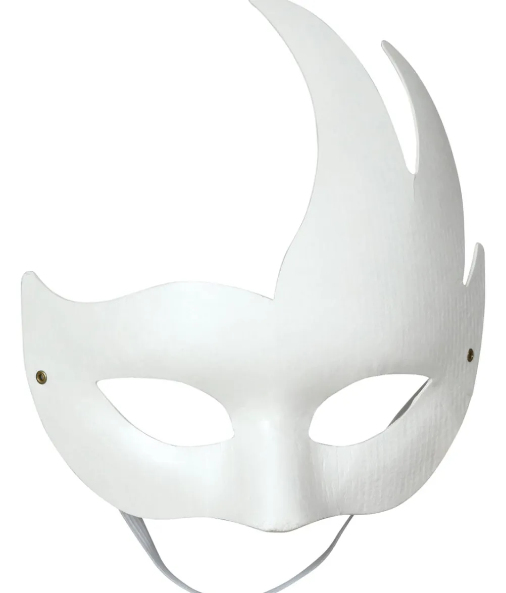 Hvid venetian maske