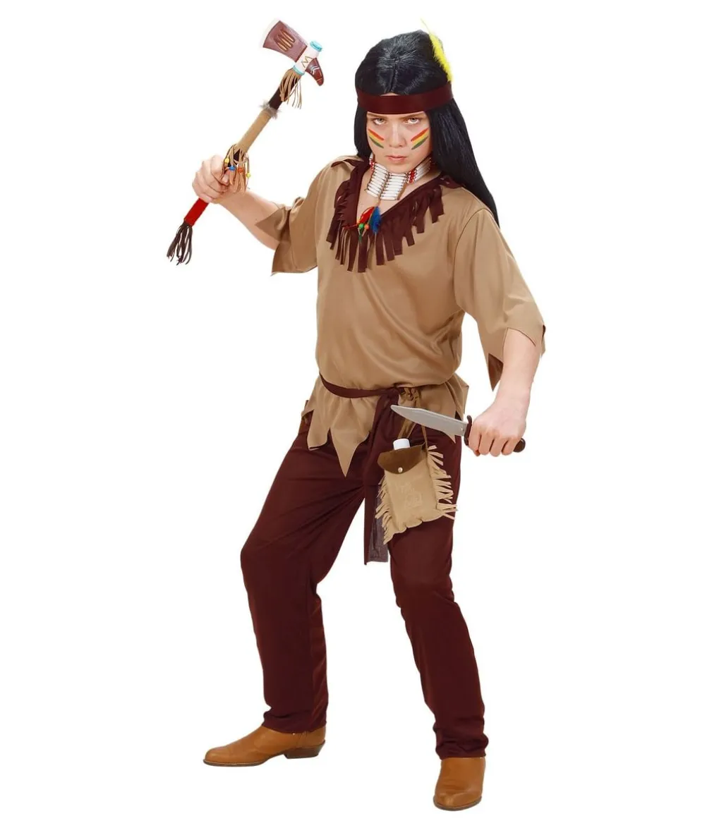 Indianer dreng kostume