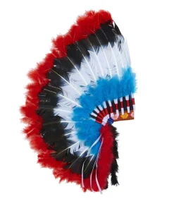 Indianer fjerprydelse blå