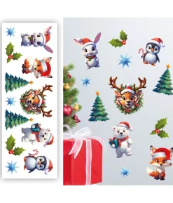 Jule dyr stickers, 25 x 70 cm