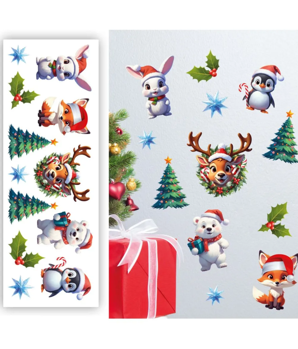 Jule dyr stickers, 25 x 70 cm