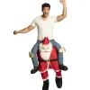Julemand piggy back