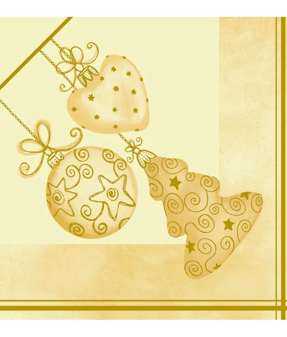 Juleservietter Airlaid Tiffany, creme