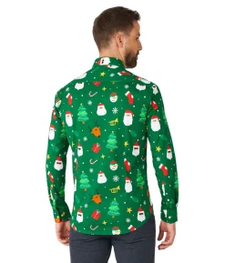 Juleskjorte Festivity Green