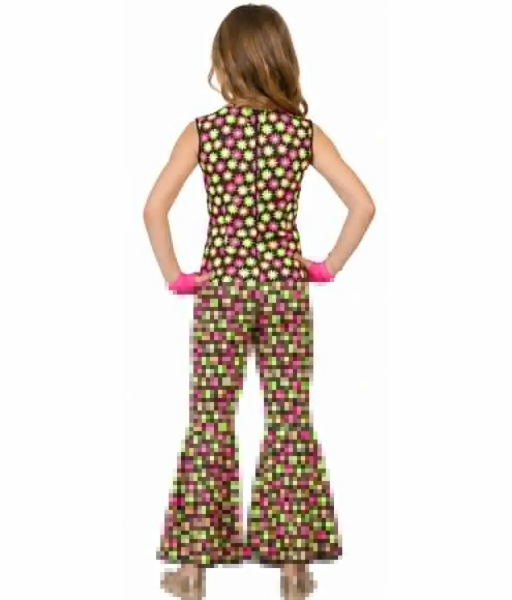 Jumpsuit med blomster til piger