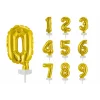 Kage guld talballoner, 13 cm