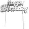 Kagelys Happy Birthday, sølv