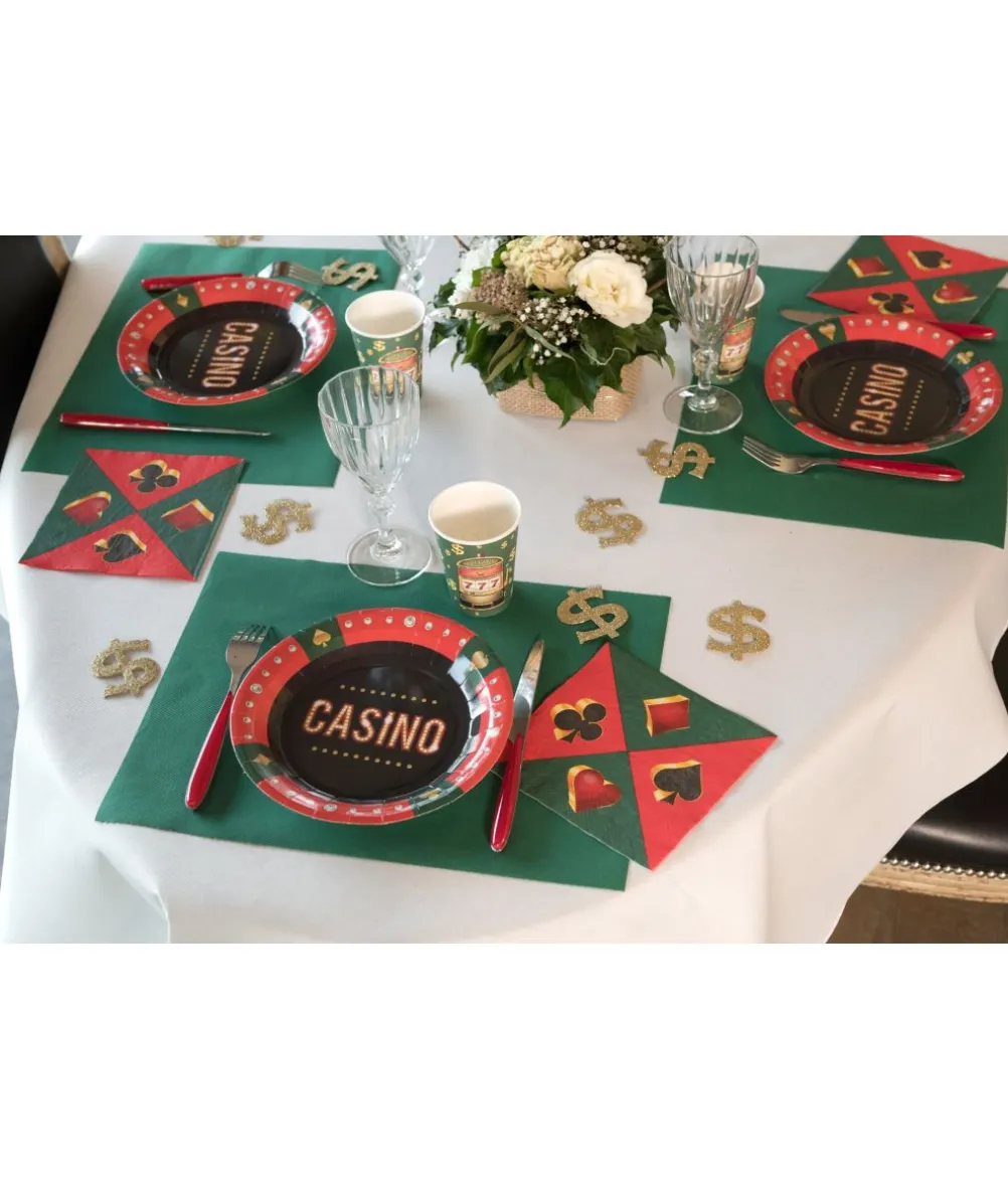 Kasino servietter, 33x33 cm