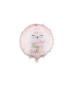 Kat Happy Birthday folieballon