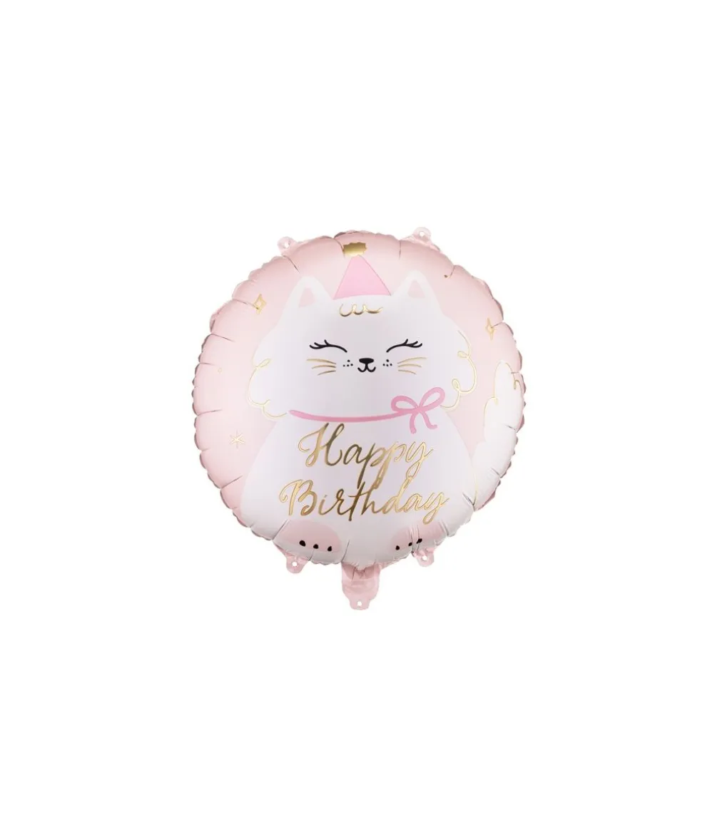 Kat Happy Birthday folieballon