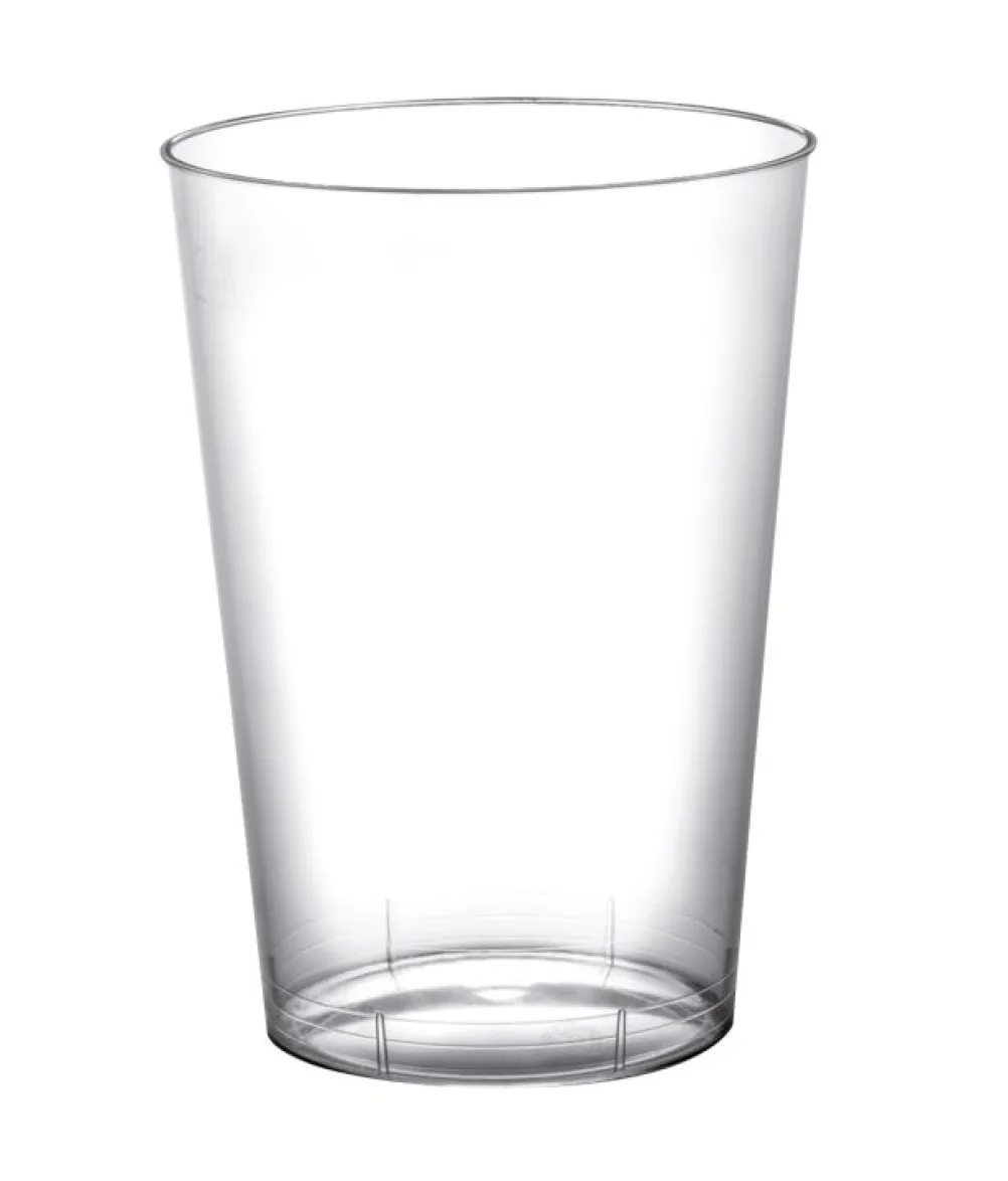 Klare plastik glas, 10 stk