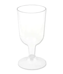 Klare plastik vinglas, 6 stk