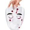 Klar maske med skudhuller