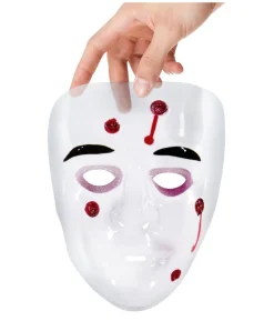 Klar maske med skudhuller