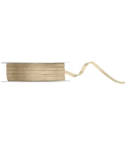 Kold guld satinbånd, 3 mm