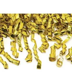 Konfettirør med guld strimler, 40 cm