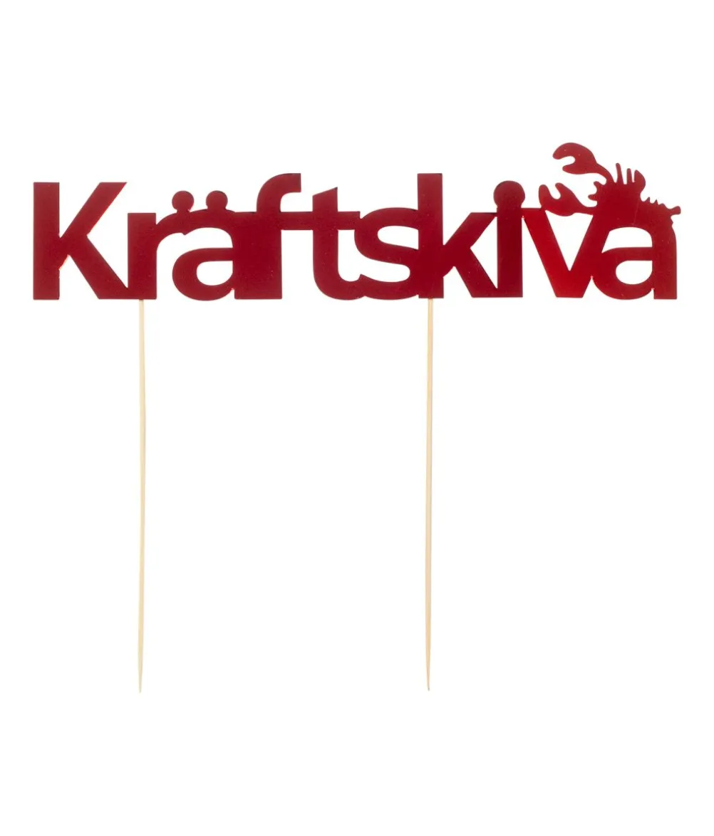 Kräftskiva kagepynt