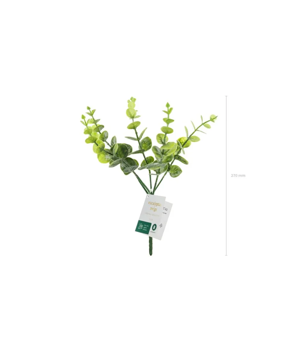 Kunstig eucalyptus gren, 1 stk
