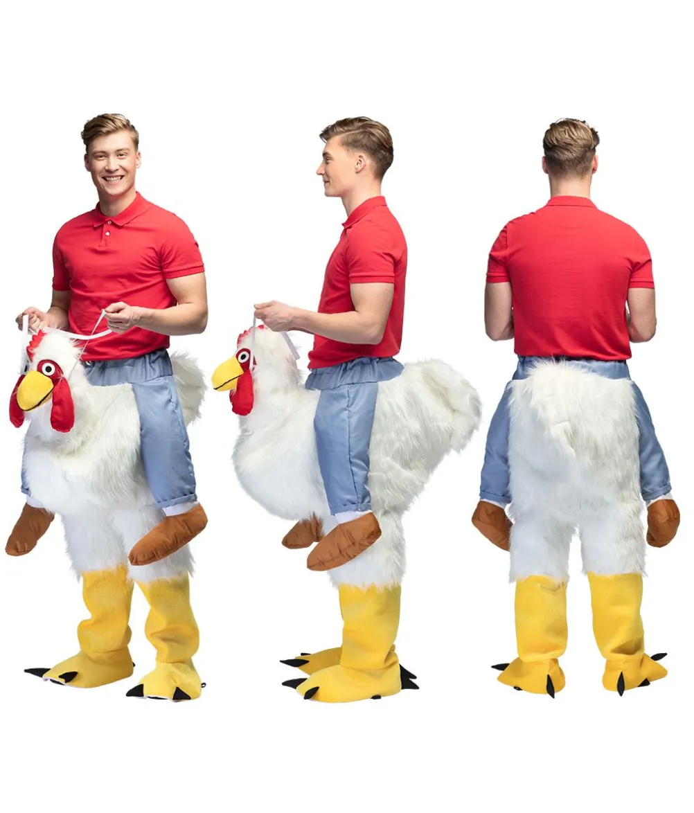 Kylling ride-on kostume