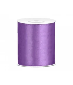 Lavendel satinbånd, 100 mm.