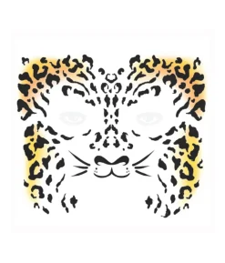 Leopard ansigtstatovering