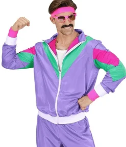 Lilla 80er joggingdragt