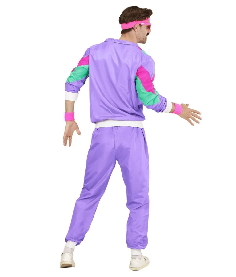 Lilla 80er joggingdragt