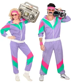 Lilla 80er joggingdragt