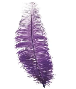 Lilla strudsefjer 30 cm, 12 stk