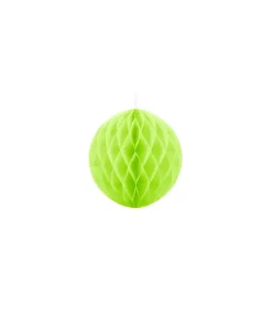 Limegrøn papirvæv kugle, 10 cm