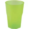 Lime plast drikkeglas 420ml, 6 stk