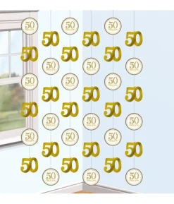 Loftdekoration 50 år guld