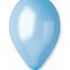 Lyseblå ballon, metallic
